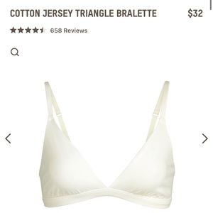 Skims COTTON JERSEY TRIANGLE BRALETTE | BONE